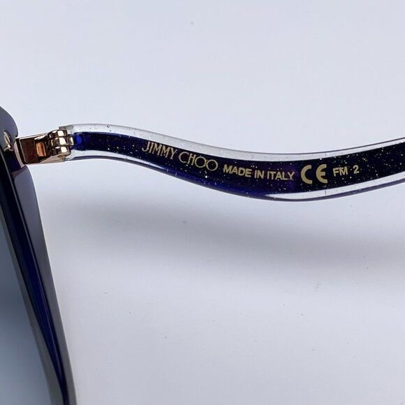 NEW JIMMY CHOO SUVI/S PJP08 Dark Blue Gradient Women Sunglasses - Picture 10 of 11